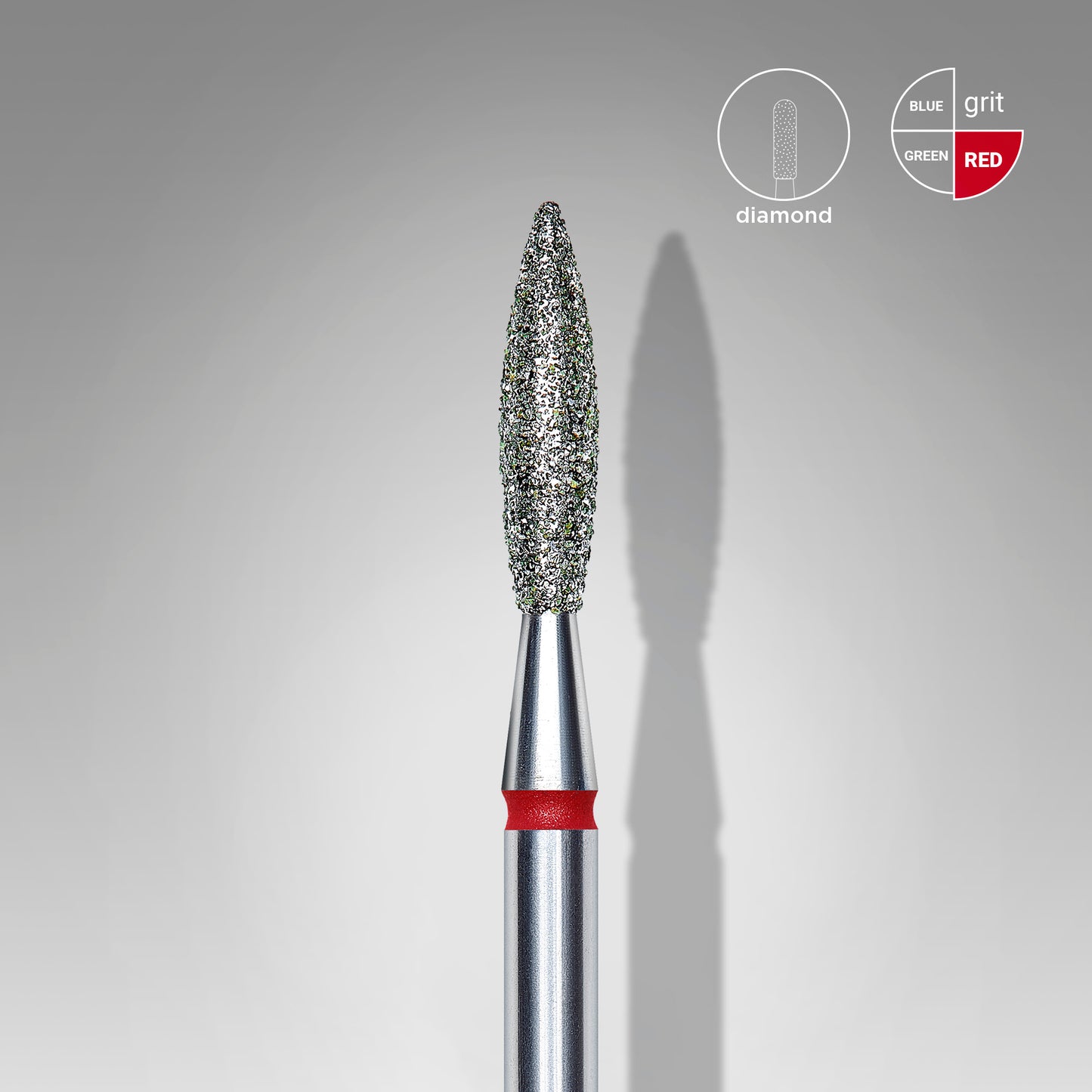 Fraise diamant STALEKS PRO EXPERT flamme rouge 2,3 mm FA10R023/10