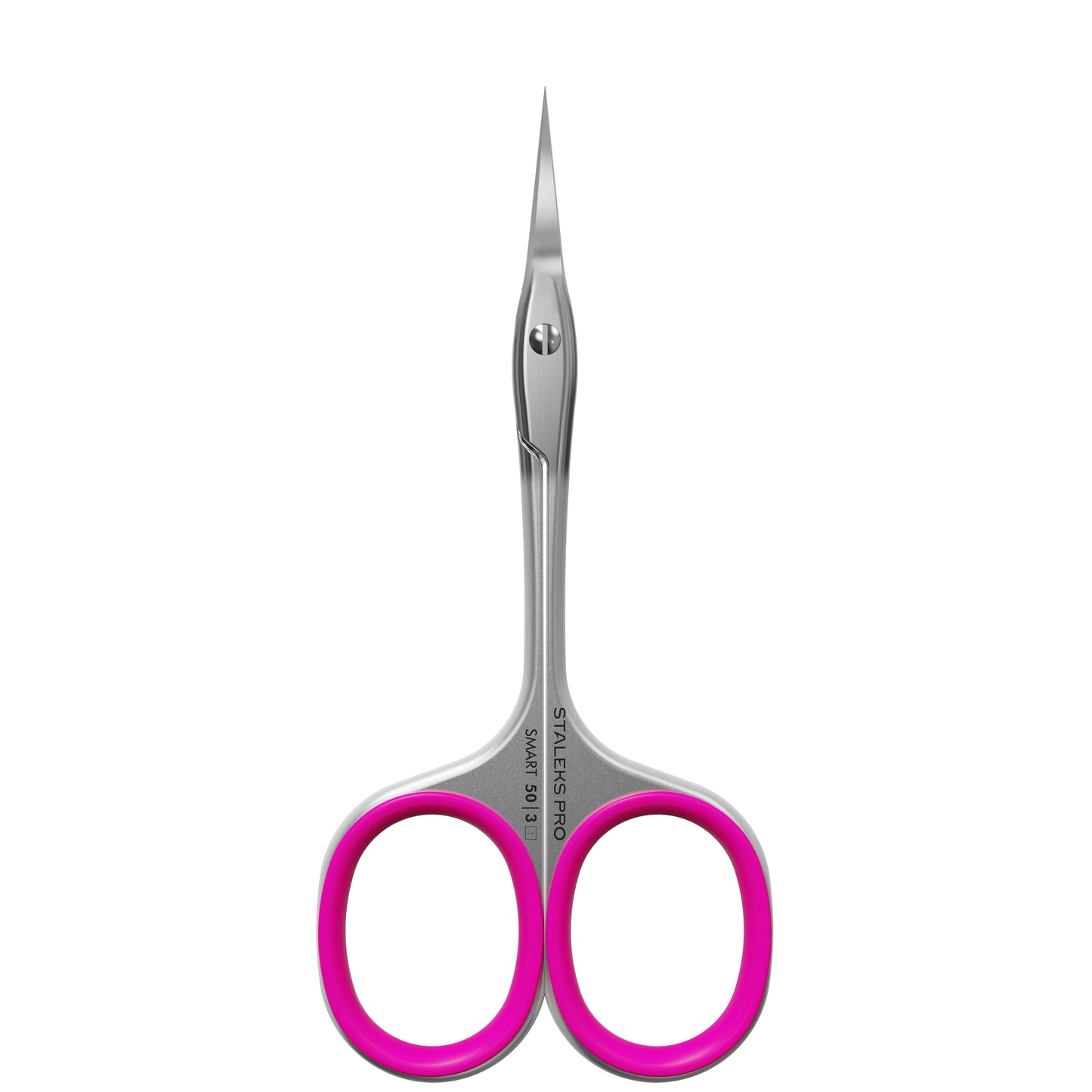 Ciseaux professionnels pour cuticules STALEKS PRO SMART 50 TYPE 3 (avec anneaux roses)