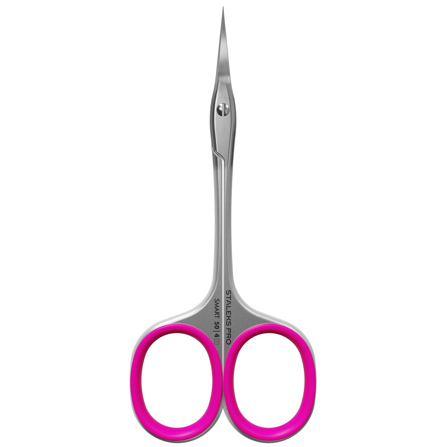 Ciseaux professionnels pour cuticules STALEKS PRO SMART 50 TYPE 4 (avec anneaux roses)