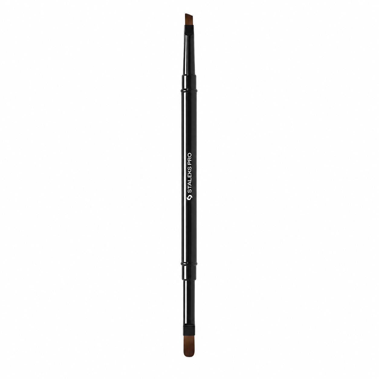 Pinceau double embout STALEKS PRO EXPERT Gel 11 mm & Gel biseauté 7 mm NBE-06/10