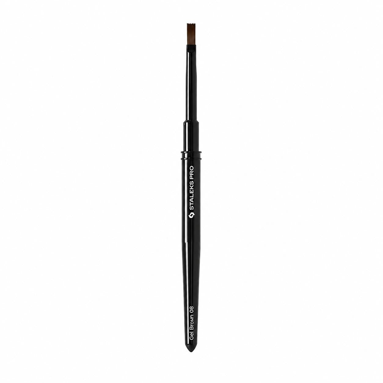 Pinceau gel droit STALEKS PRO EXPERT 6 x 10 mm NBE-08