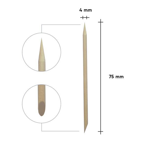 Bâtonnets en bois d’oranger STALEKS PRO EXPERT 7,5 cm