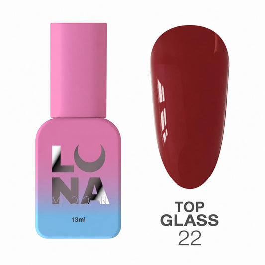 LUNAmoon Top Glass N°22 Top Coat Coloré Sans Résidu 13 ml