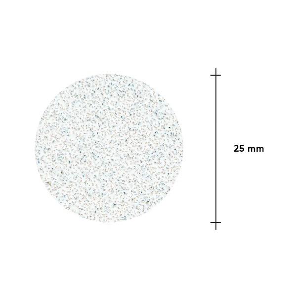 Limes blanches jetables sur couche de mousse douce pour disque de pédicure PODODISC L EXPERT 80 grit (50 pcs)