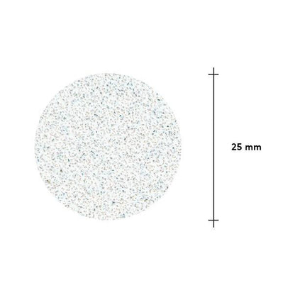 Limes blanches jetables sur couche de mousse douce pour disque de pédicure PODODISC L EXPERT 80 grit (50 pcs)