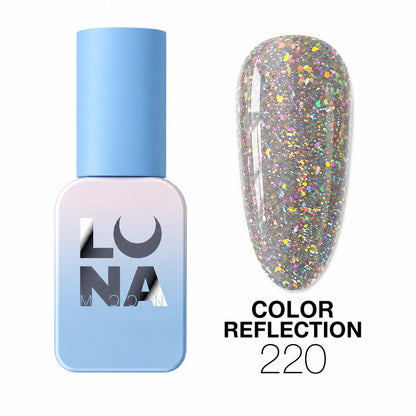 Vernis semi-permanent LUNAmoon  réfléchissant color 220 TPO FREE