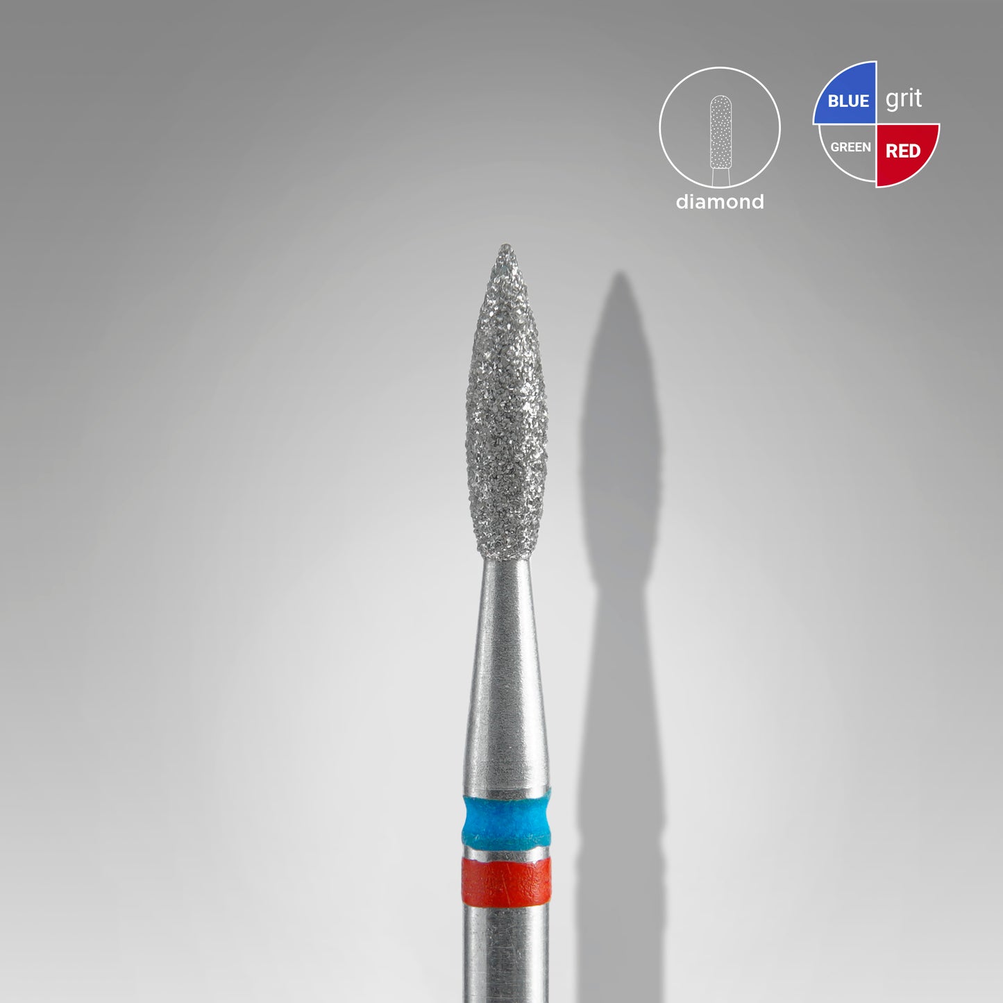 Fraise diamant STALEKS PRO EXPERT DUO flamme pointue 2,1 mm FA11RB021/8