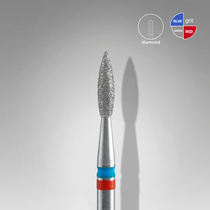 Fraise diamant STALEKS PRO EXPERT DUO flamme pointue 2,1 mm FA11RB021/8