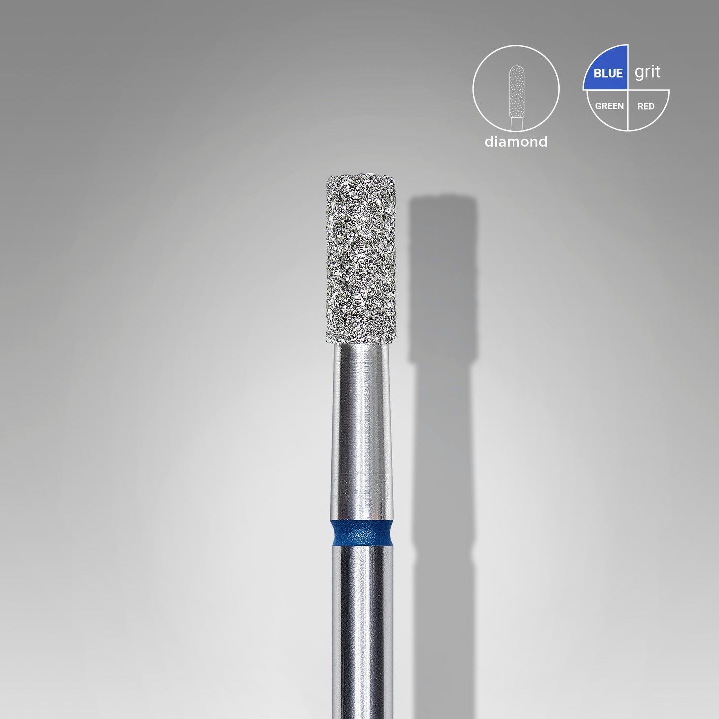 Fraise Diamantée STALEKS PRO EXPERT Cylindre Arrondi Bleu 2,5 mm FA20B025/6