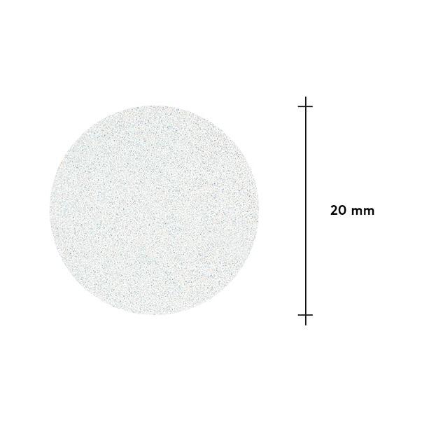 Limes blanches jetables sur couche de mousse douce pour disque de pédicure PODODISC M EXPERT 180 grit (50 pcs)