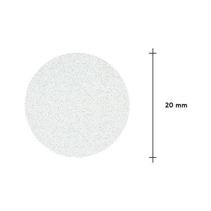 Limes blanches jetables sur couche de mousse douce pour disque de pédicure PODODISC M EXPERT 180 grit (50 pcs)