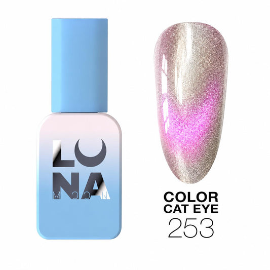 Vernis semi-permanent Cat Eye Color №253 effet œil de chat vitrail TPO FREE