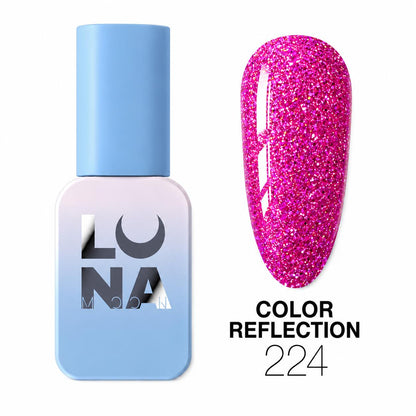 Vernis semi-permanent LUNAmoon réfléchissant color 224 TPO FREE
