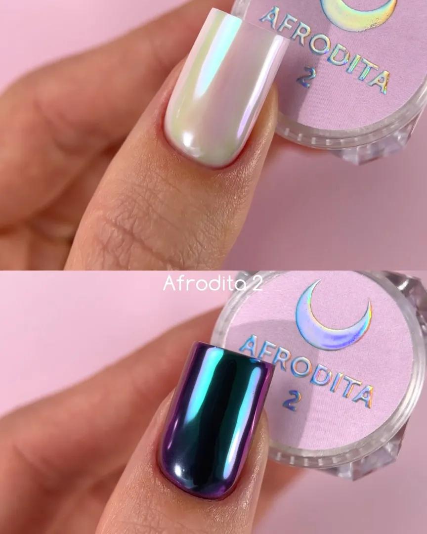 Kit de poudres effet miroir pour ongles LUNAmoon Afrodita – 6 pièces