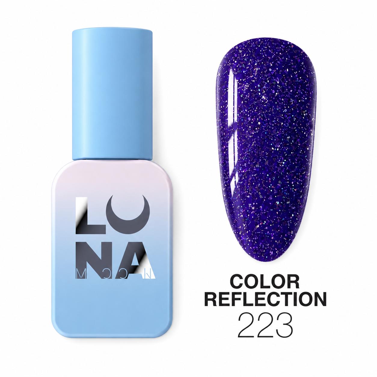 Vernis semi-permanent LUNAmoon réfléchissant color 223 TPO FREE