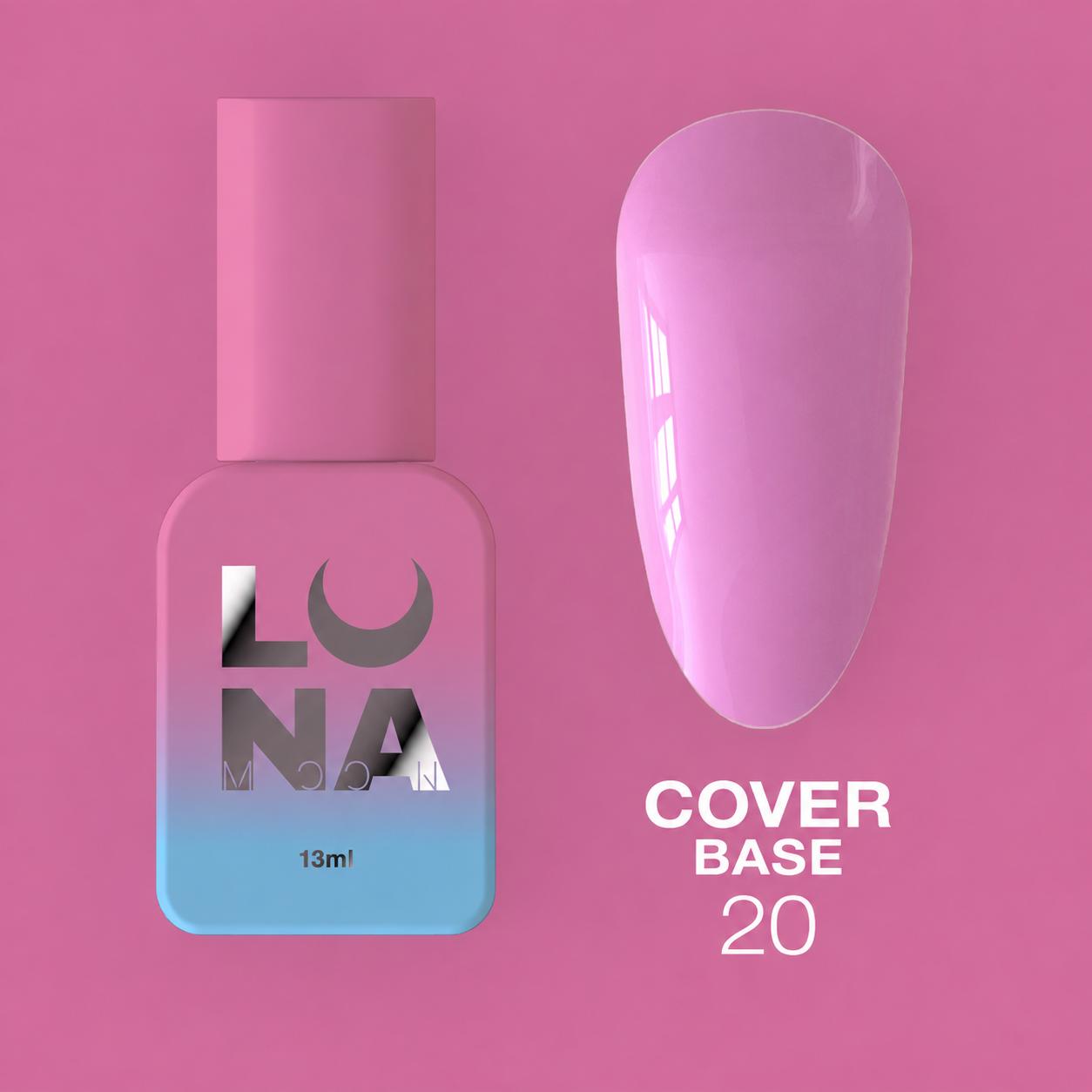 LUNAmoon Cover Base 20 Base Camouflage pour Ongles