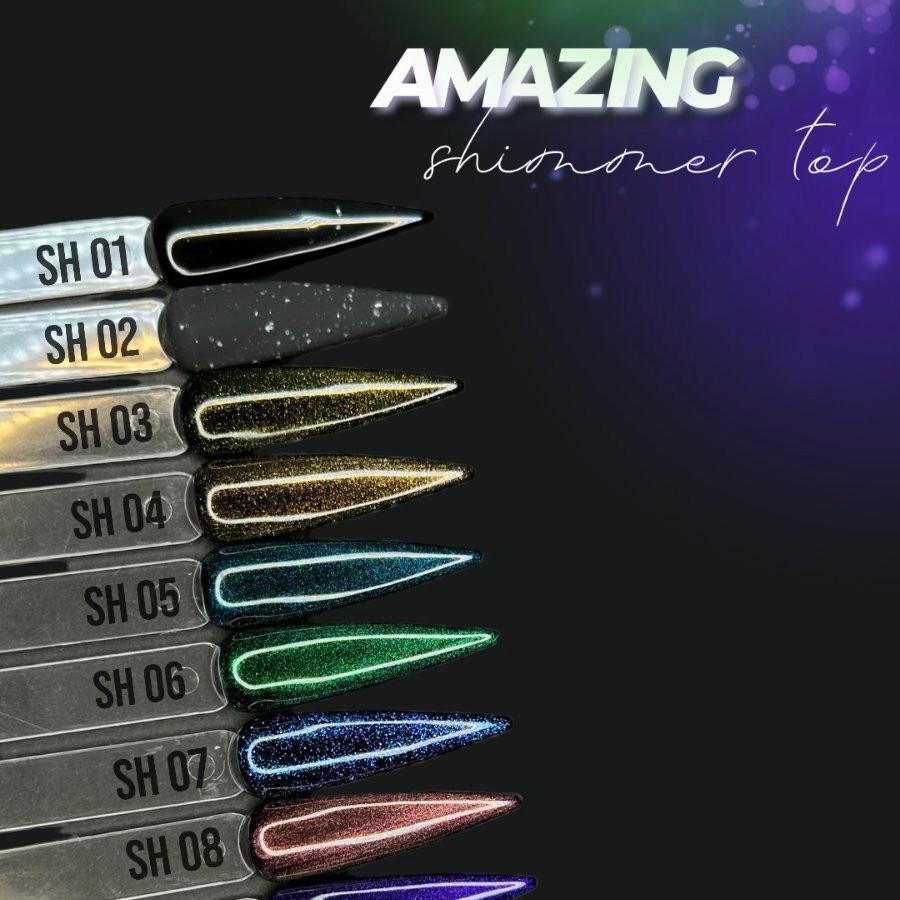 Moon Full Amazing Shimmer Top SH12 Top Coat Shimmer 12 ml