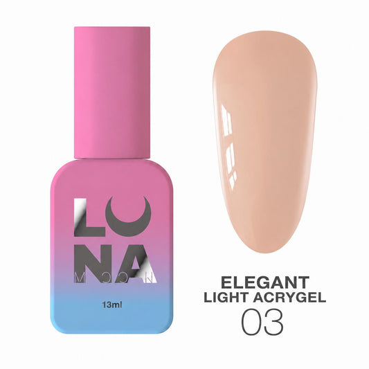 LUNAmoon Elegant Light Acrygel nr03 Acrygel Liquide Nude TPO FREE