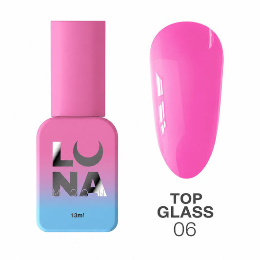 LUNAmoon Top Glass N°06 Top Coat Coloré Sans Résidu 13 ml