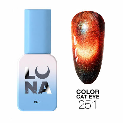 Vernis semi-permanent Cat Eye Color №251 effet œil de chat vitrail TPO FREE