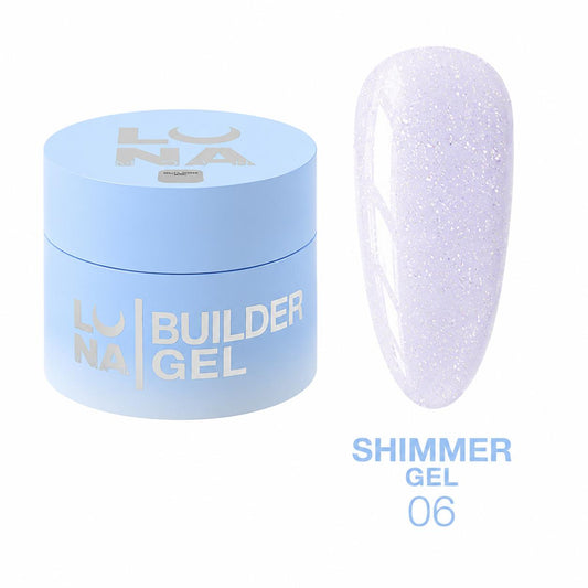 LUNAmoon Shimmer Gel №6 Gel de Construction Scintillant
