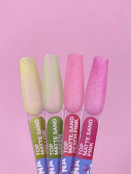 Top mat sans couche collante LUNAmoon Top Matte Sand Peach Pink 13 ml