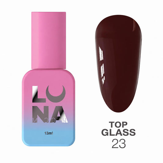 LUNAmoon Top Glass N°23 Top Coat Coloré Sans Résidu 13 ml