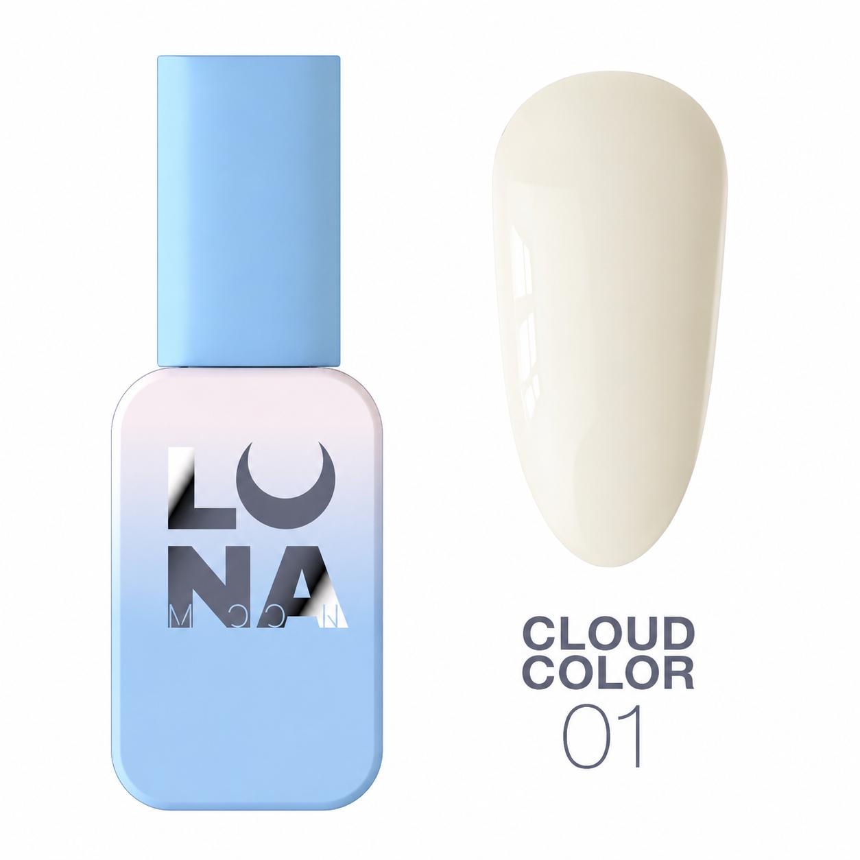 LUNAmoon Cloud Collection Color 01 vernis semi-permanent blanc TPO FREE