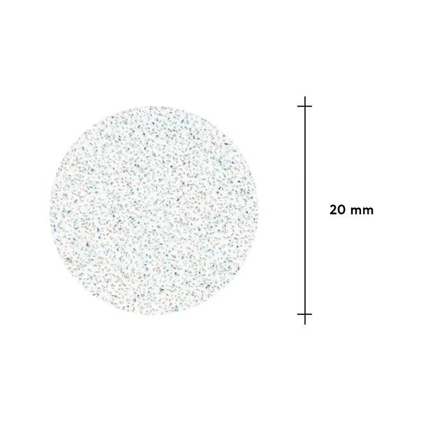 Limes blanches jetables sur couche de mousse douce pour disque de pédicure PODODISC M EXPERT 80 grit (50 pcs)