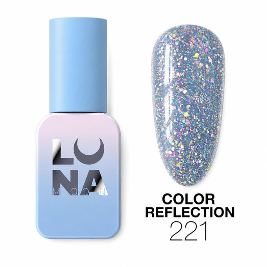 Vernis semi-permanent LUNAmoon  réfléchissant color 221 TPO FREE