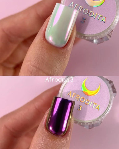 Kit de poudres effet miroir pour ongles LUNAmoon Afrodita – 6 pièces