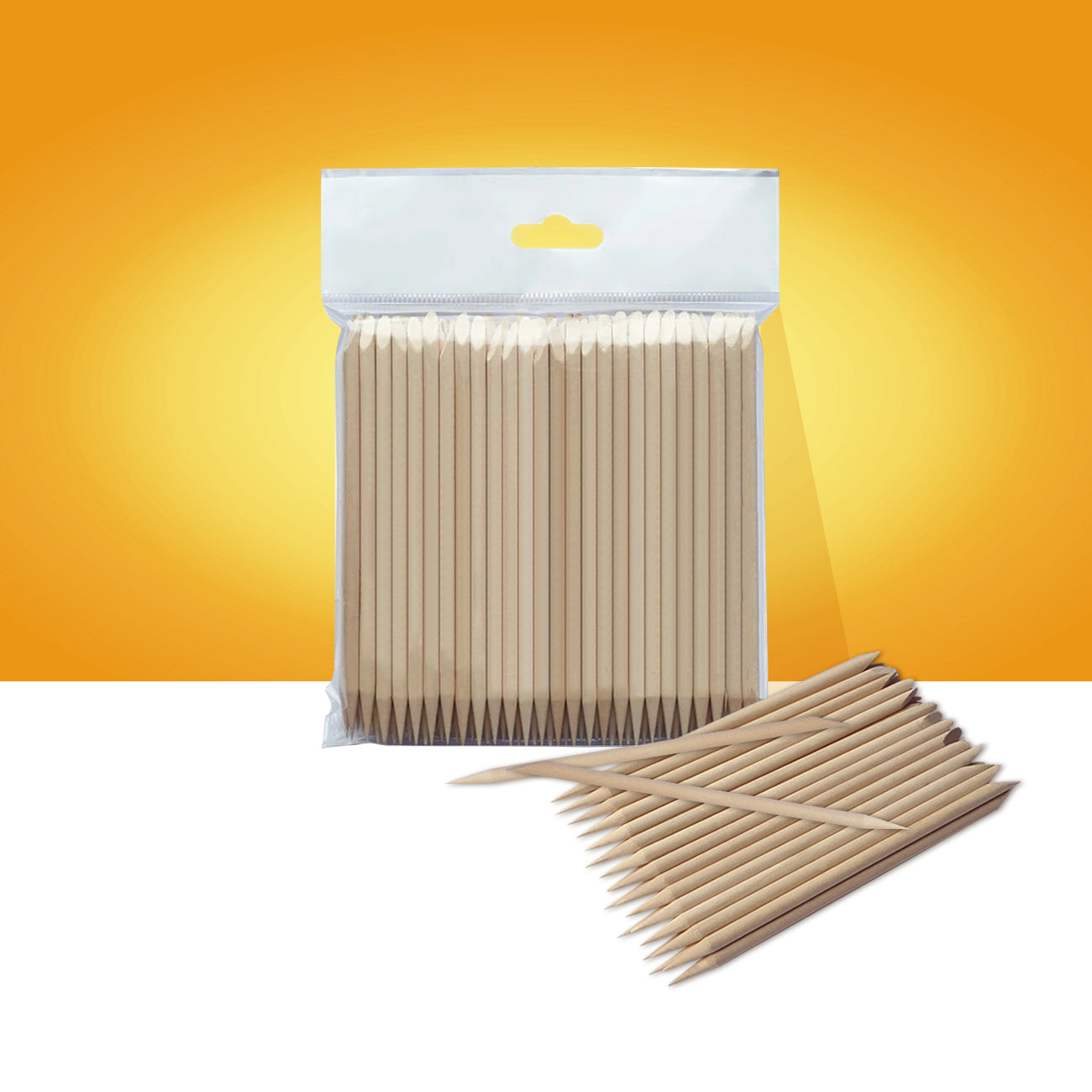 Bâtonnets en bois d’oranger STALEKS PRO EXPERT 11 cm, 100 pcs