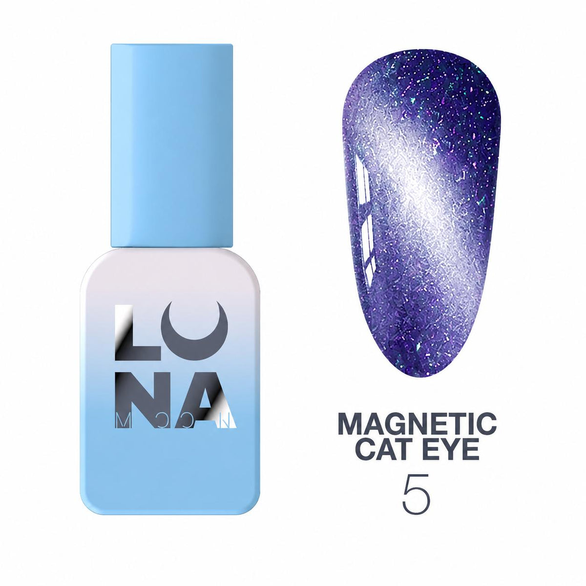 LUNAmoon Magnetic Cat Eye Color N° 5 – Vernis semi-permanent TPO FREE