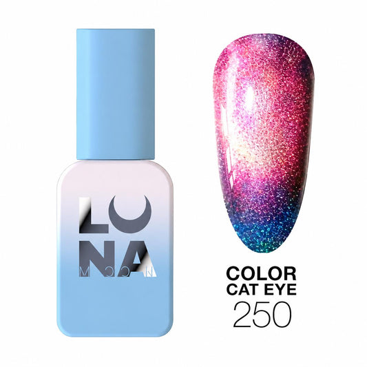 Vernis semi-permanent Cat Eye Color №250 effet œil de chat vitrail TPO FREE