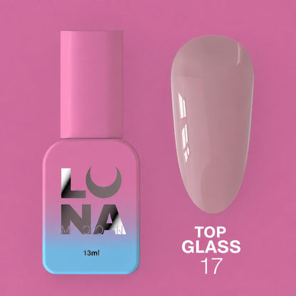 LUNAmoon TOP GLASS 17 Top Coat Coloré Sans Couche Collante