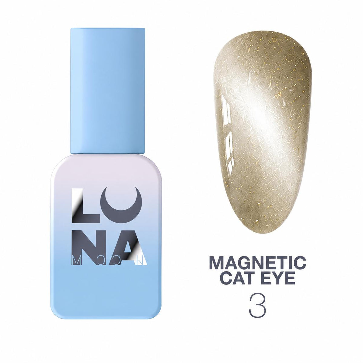 LUNAmoon Magnetic Cat Eye Color N° 3 – Vernis semi-permanent TPO FREE