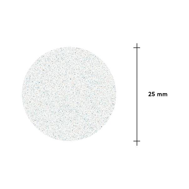 Limes blanches jetables sur couche de mousse douce pour disque de pédicure PODODISC L EXPERT 100 grit (50 pcs)