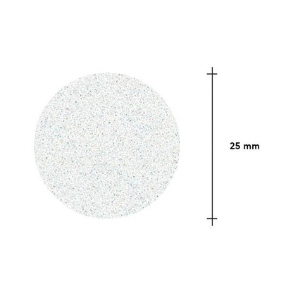 Limes blanches jetables sur couche de mousse douce pour disque de pédicure PODODISC L EXPERT 100 grit (50 pcs)
