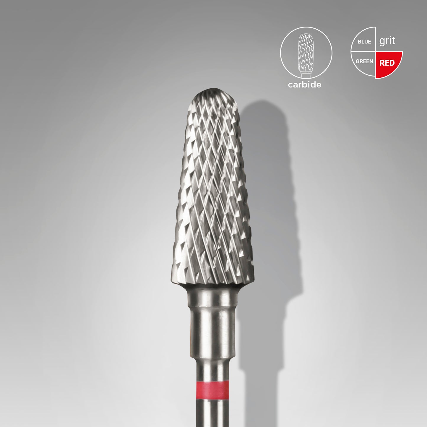 Fraise carbure STALEKS PRO EXPERT cône tronqué 6 mm rouge FT70R060/14