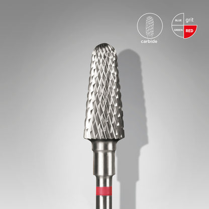 Fraise carbure STALEKS PRO EXPERT cône tronqué 6 mm rouge FT70R060/14
