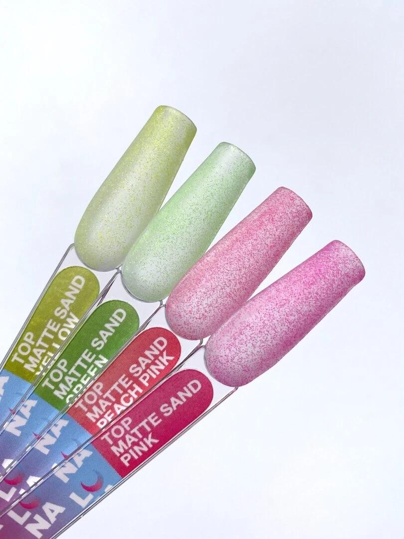 Top mat sans couche collante LUNAmoon Top Matte Sand Peach Pink 13 ml