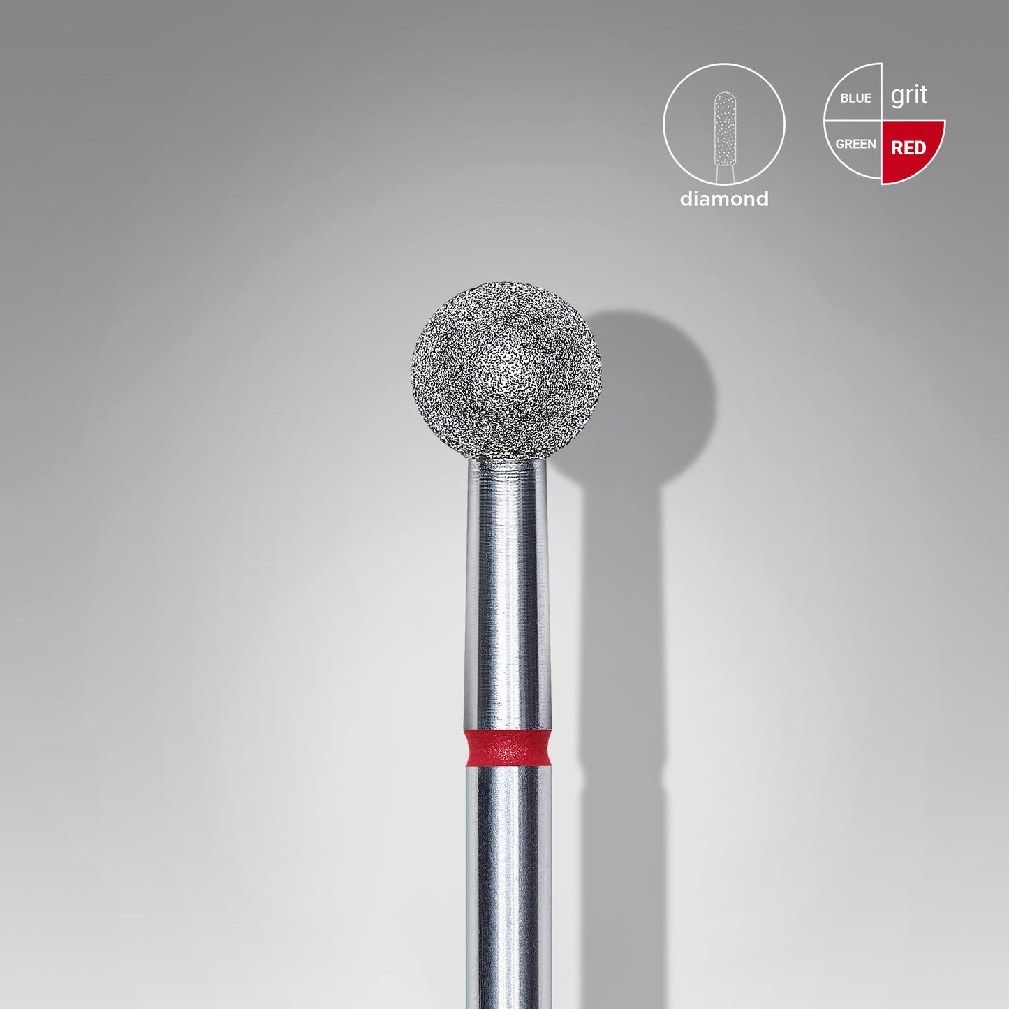 Fraise Diamantée Boule STALEKS PRO EXPERT Rouge 5 mm FA01R050