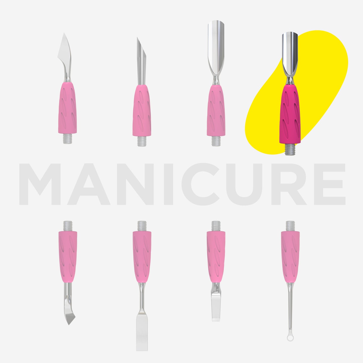Embout pousse-cuticules étroit arrondi STALEKS PRO COMBO UNIQ 16 WPPQ-16