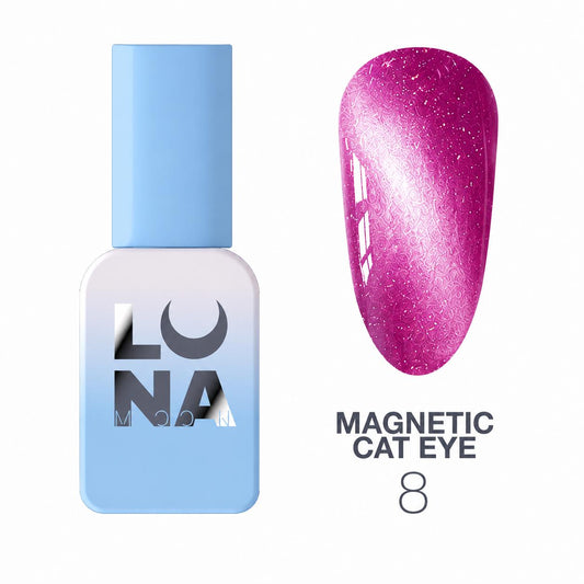 LUNAmoon Magnetic Cat Eye Color N° 8 – Vernis semi-permanent TPO FREE