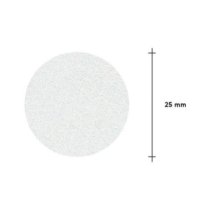 Limes blanches jetables sur couche de mousse douce pour disque de pédicure PODODISC L EXPERT 240 grit (50 pcs)
