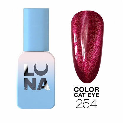 Vernis semi-permanent Cat Eye Color №254 effet œil de chat vitrail TPO FREE