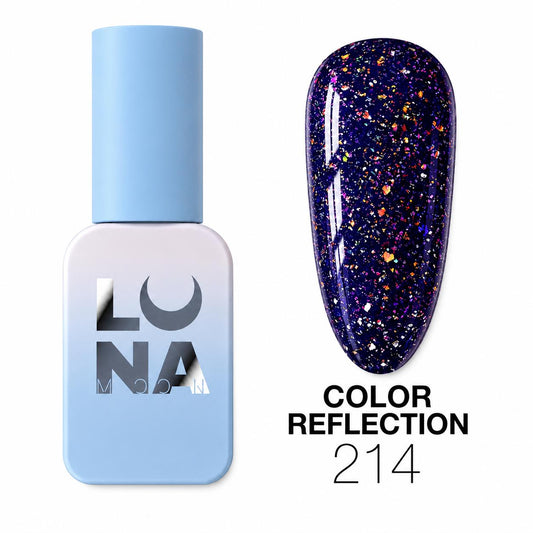 Vernis semi-permanent LUNAmoon réfléchissant color 214 TPO FREE