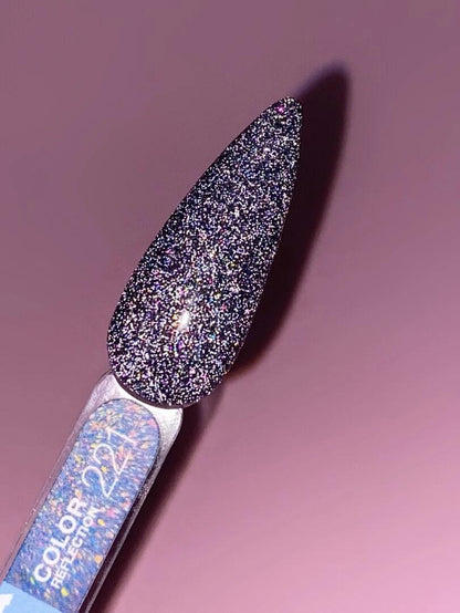 Vernis semi-permanent LUNAmoon  réfléchissant color 221 TPO FREE