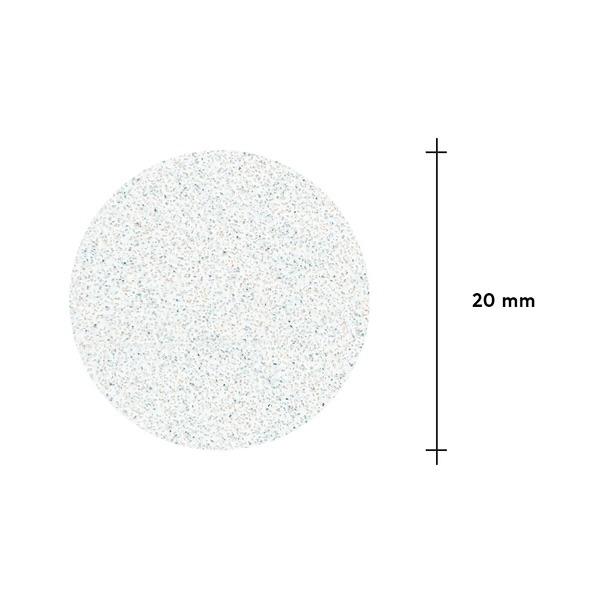 Limes blanches jetables sur couche de mousse douce pour disque de pédicure PODODISC M EXPERT 100 grit (50 pcs)