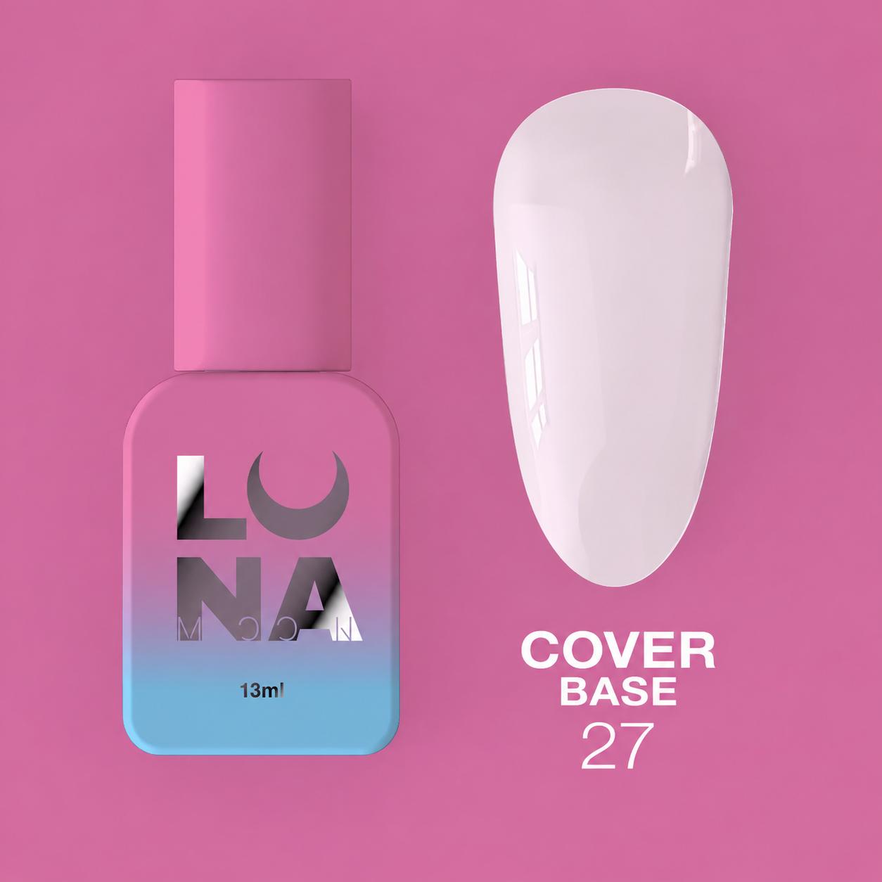 LUNAmoon Cover Base 27 Base Camouflage pour Ongles